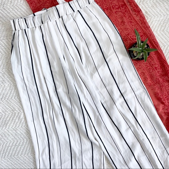 Leith Cropped Palazzo Pants White Size Small - Picture 16 of 16